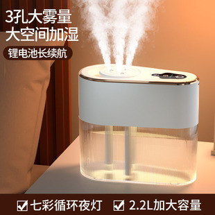 New Internet Celebrant Three-hole Humidifier Household Bedroom Purifier Pregnant Women Baby Rechargeable Spray Humidifier