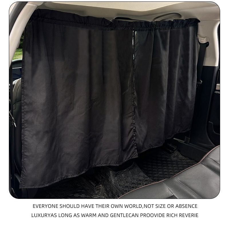 Blue Rain Car Sunshade Curtain Sun Protection Heat Insulation Car Suction Cup Style Sunshade Simple Black Car Privacy Curtain Sunshade
