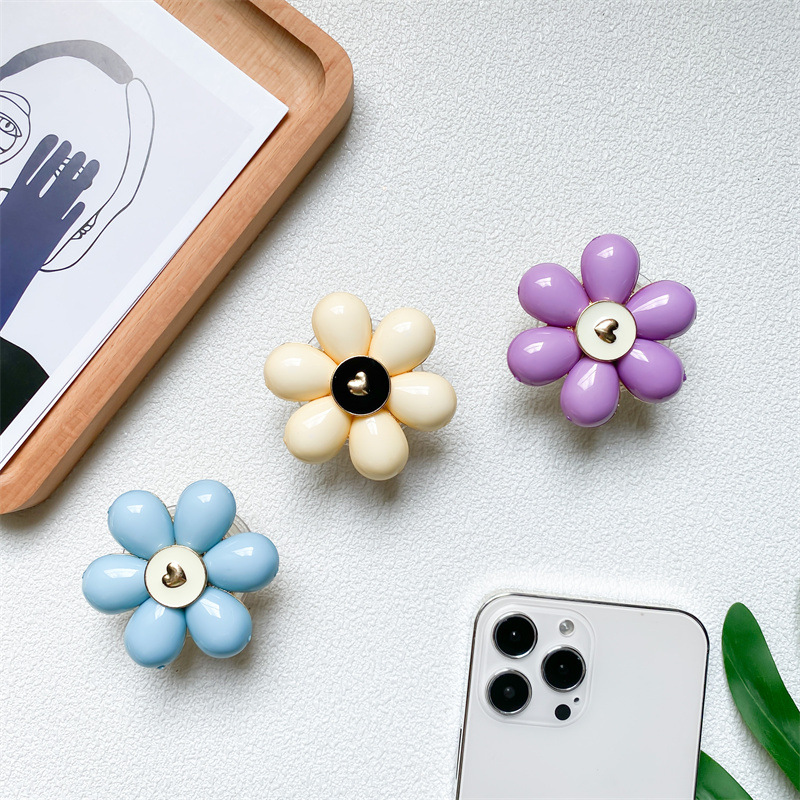 Flower Metal Cute Mobile Phone Holder display picture 1