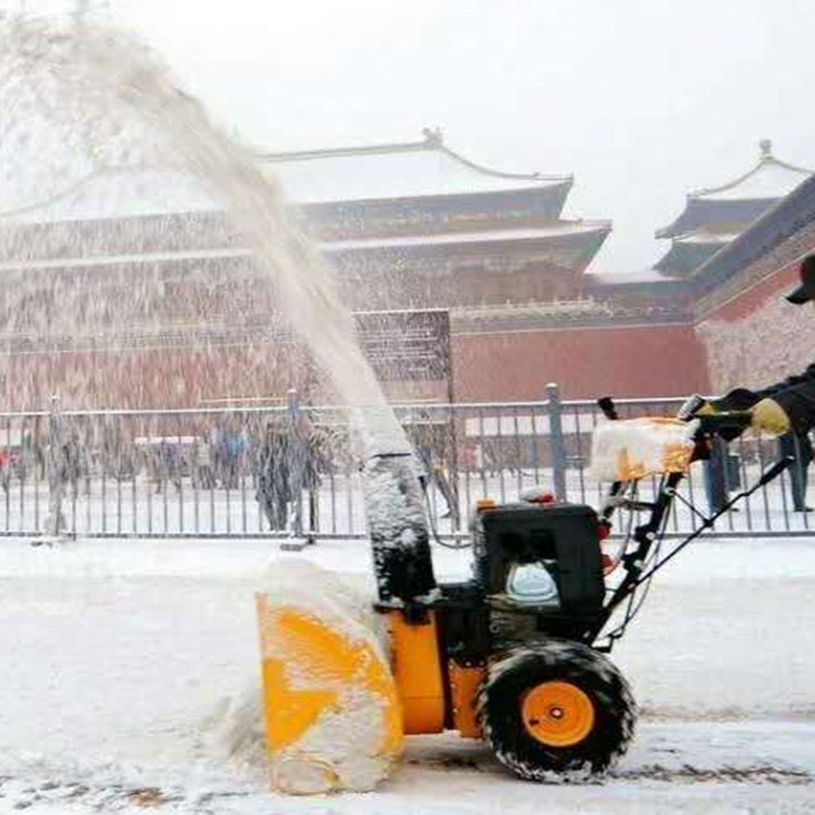 手推式扫雪机抛雪机 市政马路冰雪清除扫地机 手扶道路除雪设备