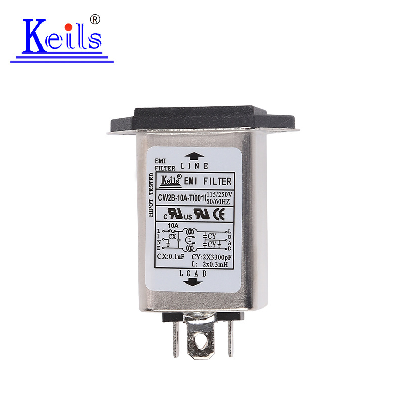 (2개) 전원 필터 KEILS 소켓 보험 제조업체 CW2B(002) 필터 소켓 필터