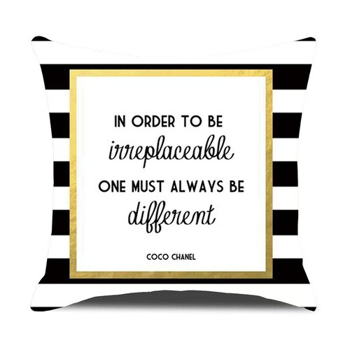 Cross-border new car seat cushion Nordic-style bed print pillowcase bedroom sofa cushion short plush cushion custom