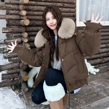 短款棉服大毛领棉袄冬季2025新款防寒甜美风棉衣女士加厚保暖女装