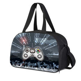 游戏手柄创意图片印花旅行包 DIY原创设计欧美热卖旅行袋亚马逊