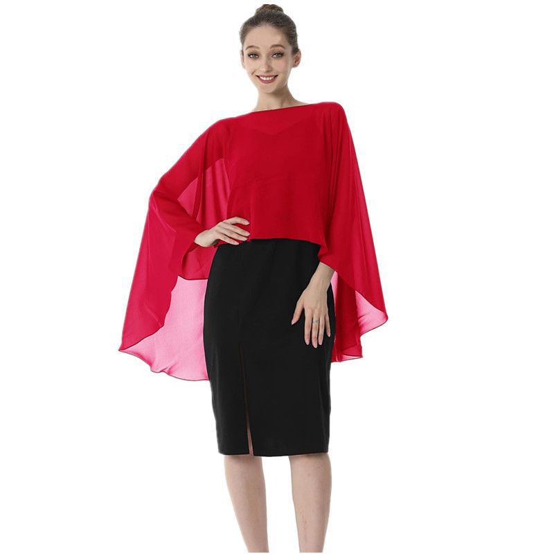 Short shiffon summer thin breathable dress with a round collar for…