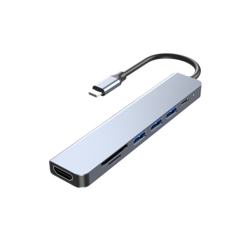 クロスボーダー Type-c7-in-1 ドッキング ステーション HDMI ラップトップ USB スプリッター アルミニウム合金ハブ コンバーター|undefined