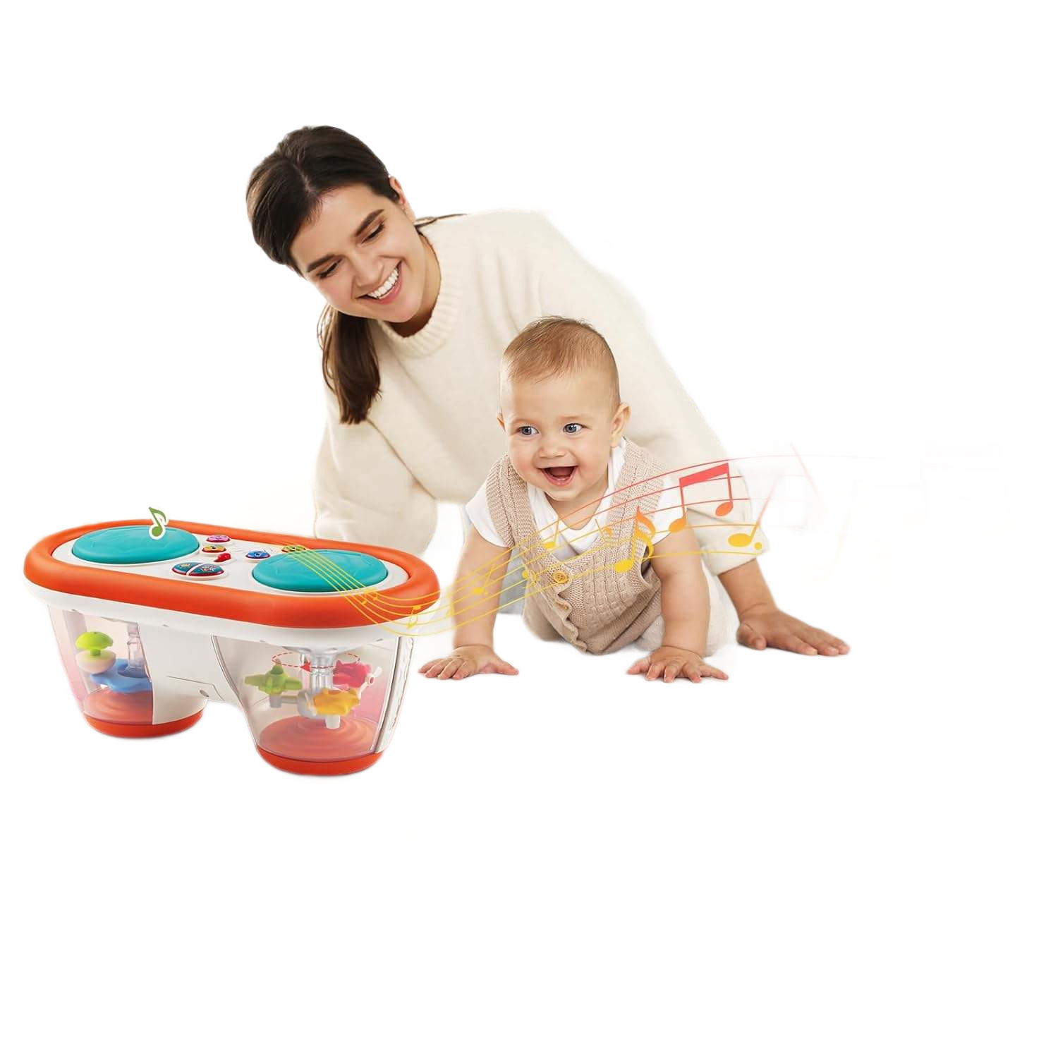 Comercio electrónico transfronterizo explosivo bebés música TK multifuncional proyección marino tambor de jazz juguetes para niños