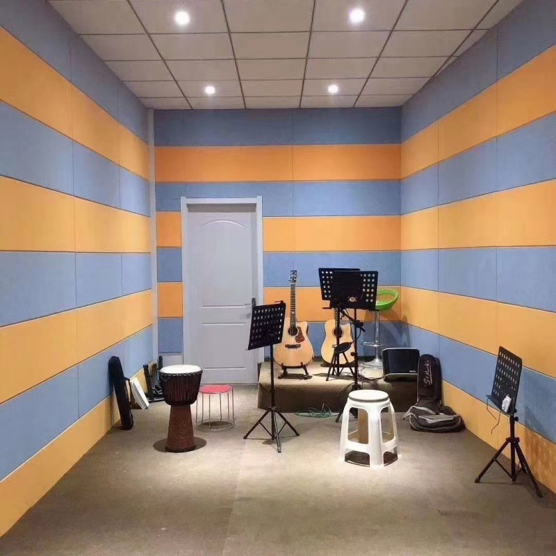 Tablero fonoabsorbente de fibra de poliéster decoración de pared sala de piano sala de reuniones dormitorio cine en casa ktv jardín de infantes tablero de aislamiento acústico