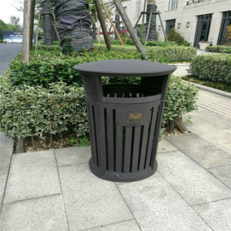 厂家户外垃圾桶不锈钢果皮箱分类垃圾桶室外钢木果壳箱环卫垃圾箱
