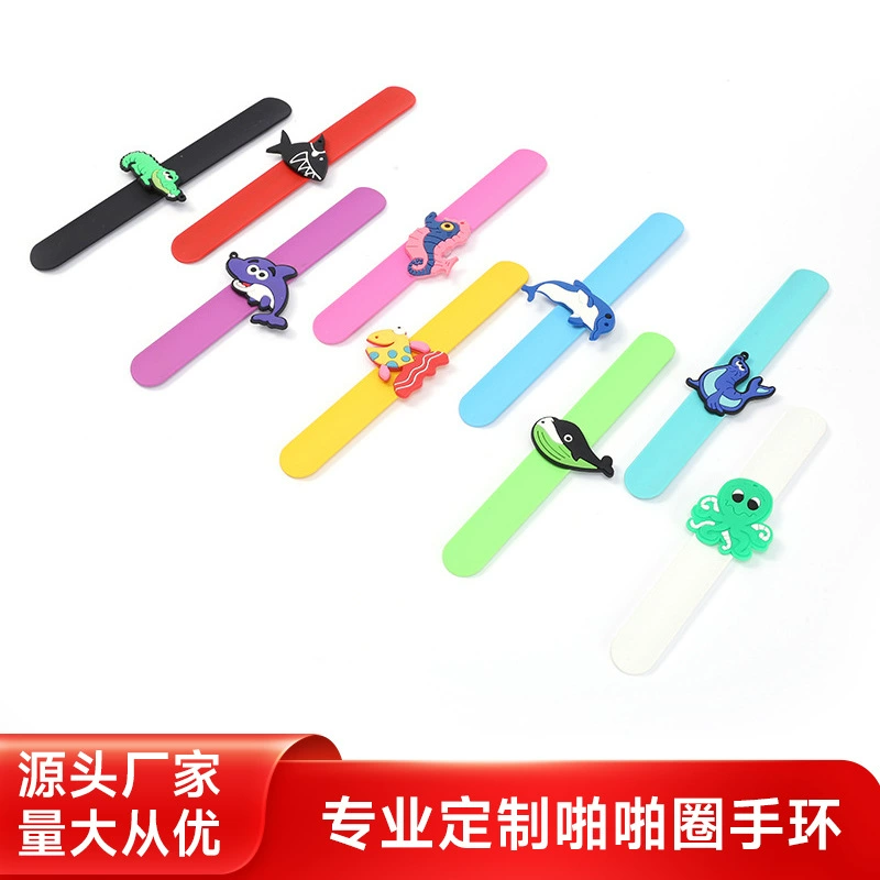 Ins Мультяшный плюшевый браслет с защелкой в виде головы животного, милый детский праздничный подарок, ларемешок на запястье