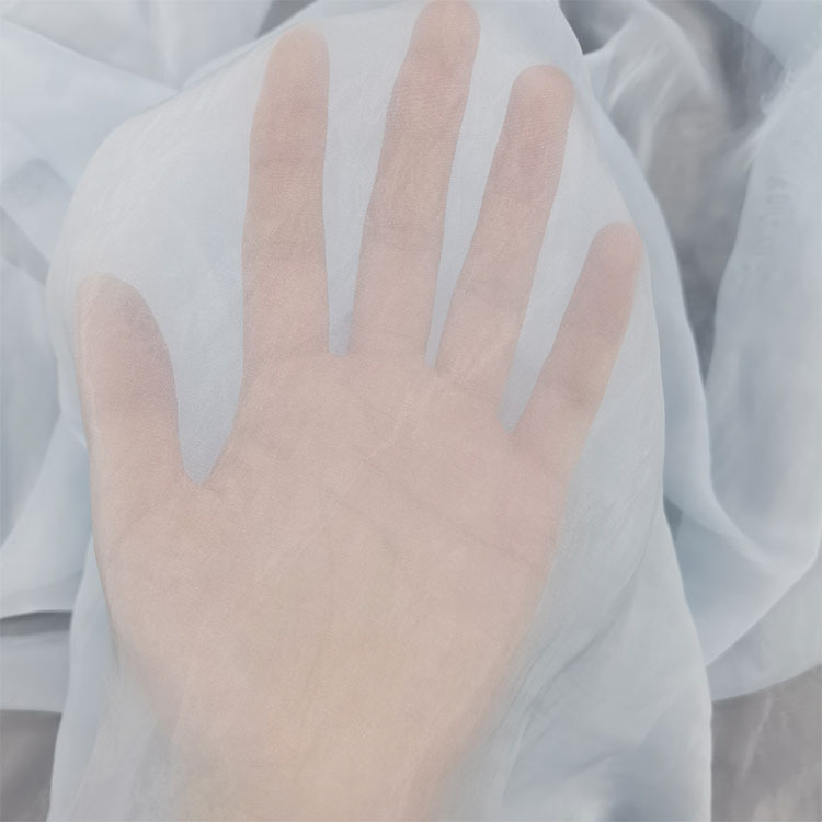 暮云纱锦涤 欧根纱面料 亲肤薄纱古风汉服连衣裙婚纱礼服面料