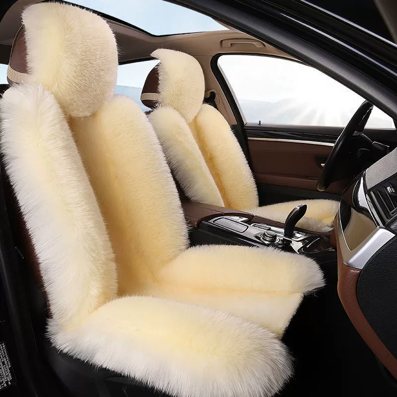 Новая подушка для автомобильного сиденья зимняя плюшевая подушка теплая Имитация шерсти унисекс зимняя подушка для спинки автомобильного сиденья
