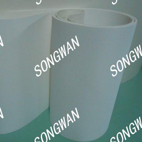 1.8双面纤维 食品机输送带 开酥机皮带 白色纤维皮带 传输带