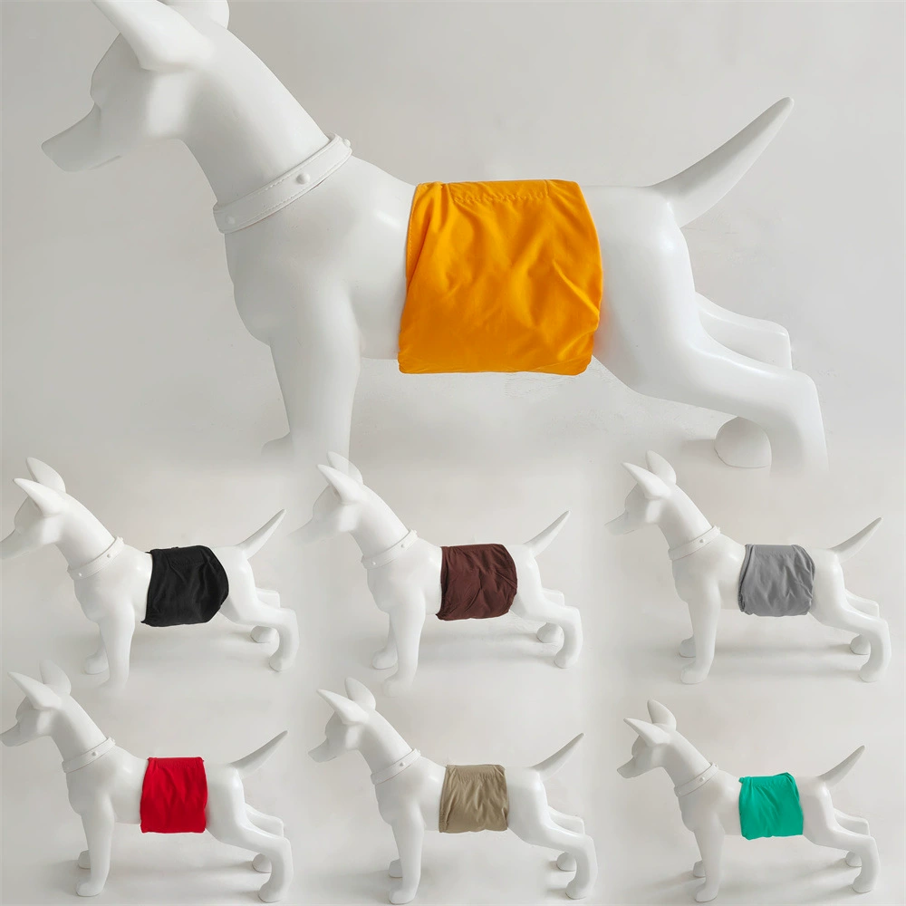 Физиологические штаны для мытья пеленок для домашних животных Регулируемая абсорбируемая собачка большие собачьи физиологические штаны для многоразового использования