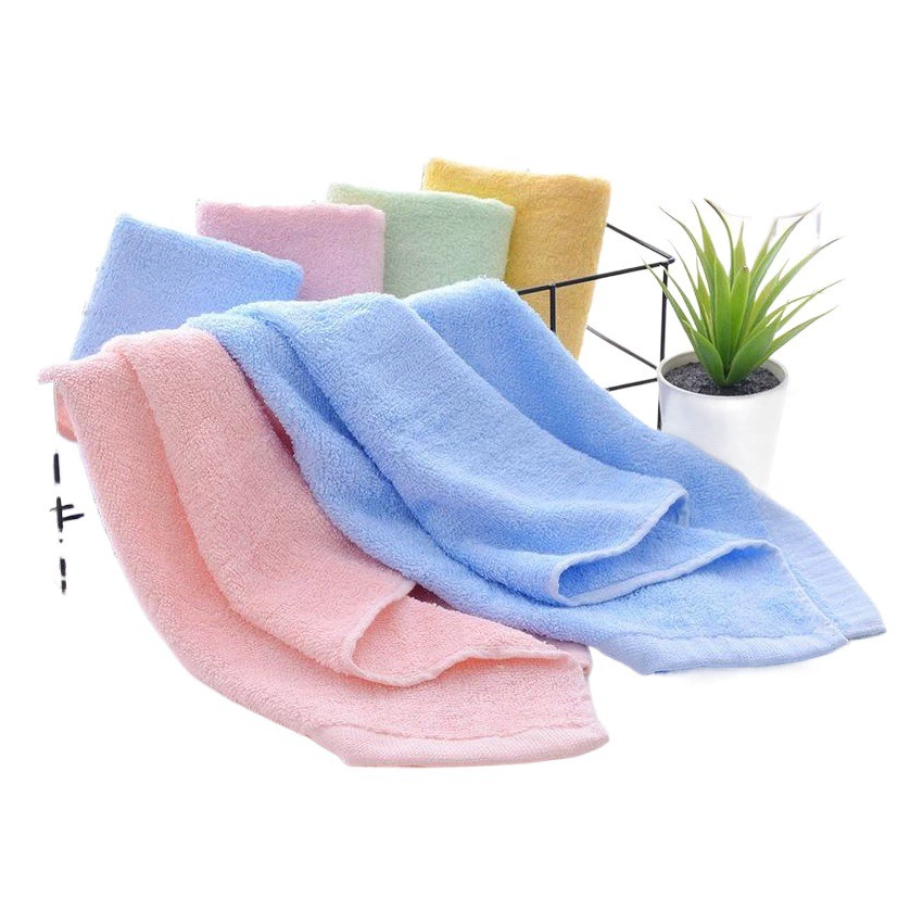 Бамбуковое волокно сплошной цвет полотенце однотонное обертывание Полотенце Для Лица мягкое Впитывающее очищающее полотенце для лица оптом