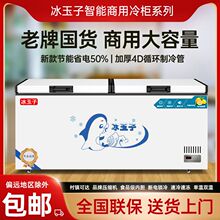 家用商用卧式冰箱冷藏冷冻两用冰柜单温双温节能冷柜外贸跨境