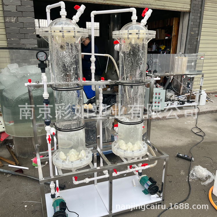 有机玻璃离子交换柱 容积50L 配套循环泵流量计压力表反洗 再生泵