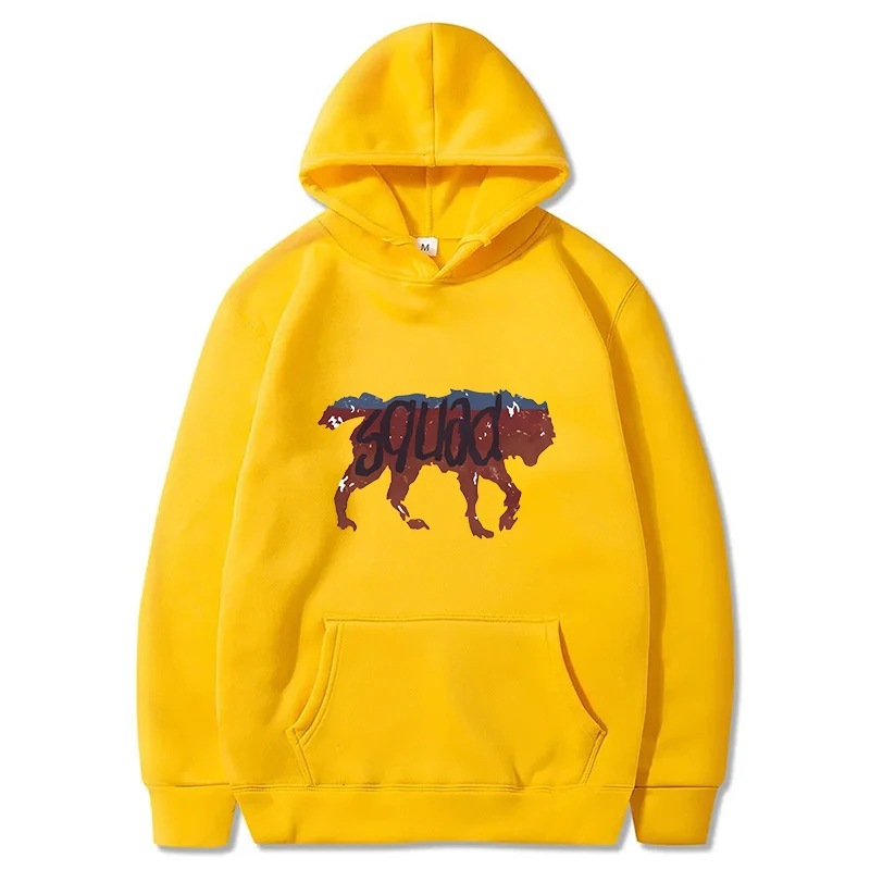 2025 divertido retro lobo escuadrón hombre sudadera sudadera Awesome lobo estudiante de secundaria salvaje estudiante