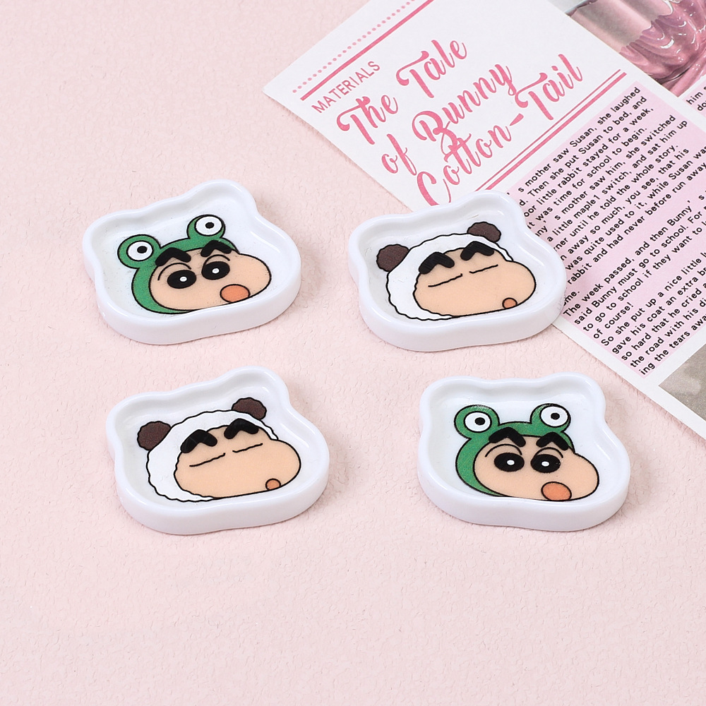 Kit de materiales para decorar crocs y accesorios - Incluye plato pequeña, pegamento de crema y adornos de resina - Diseño cartoon - Para DIY