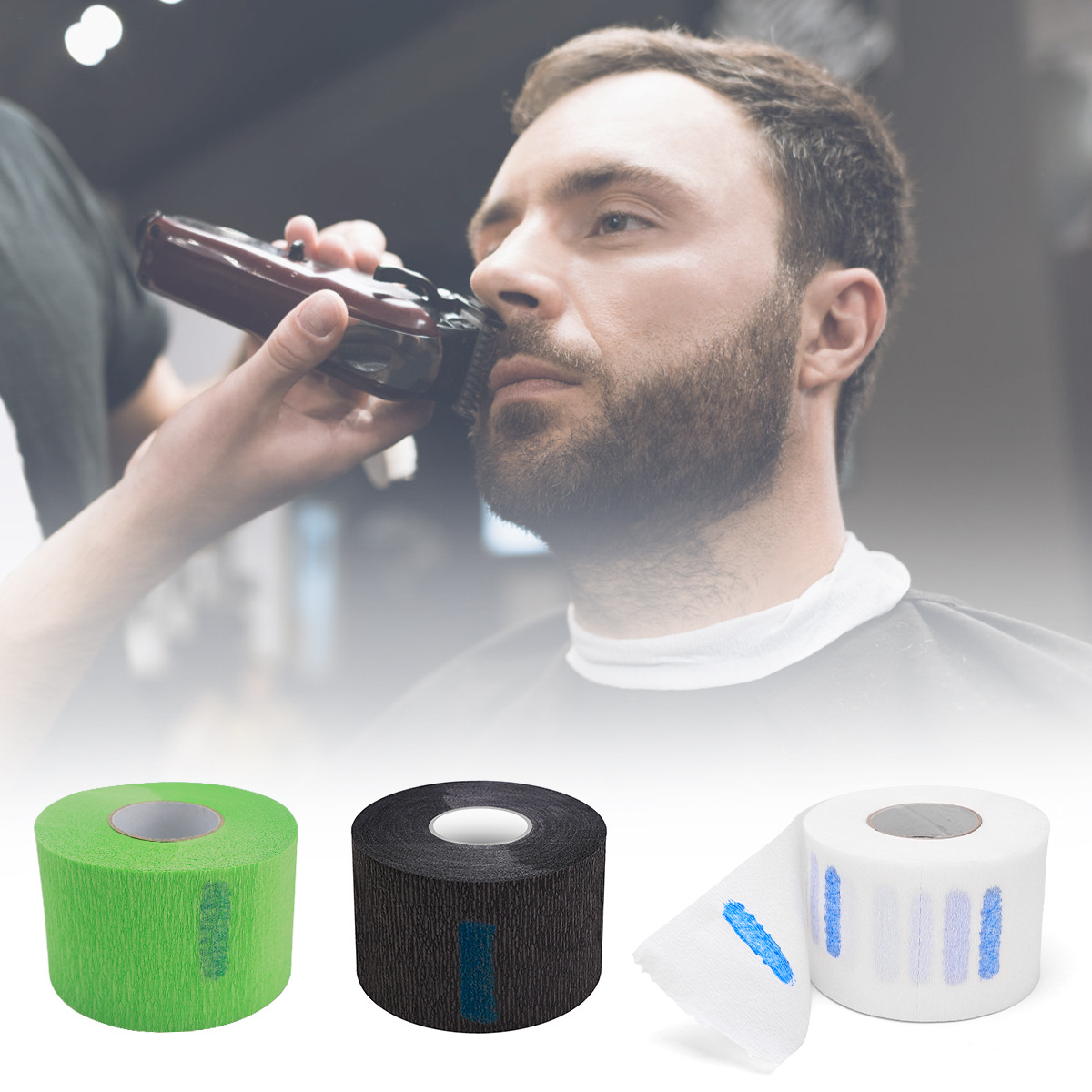 Corte de pelo transfronterizo, papel para el cuello, peluquería, suministros de peluquería, papel de corte de pelo desechable, corte de pelo, papel para el cuello, especial para peluquería