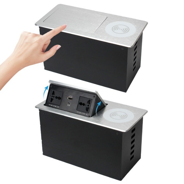 办公室、会议室 桌面插座 带无线充电 无线充电创新产品厂家 中惠