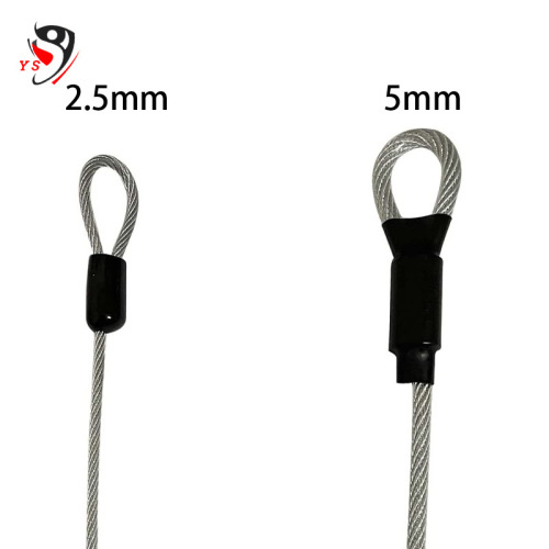 Electric Bike Anti-Theft Steel Wire Rope Lock Motorcycle Lock 304 Stainless Steel Wire Rope Coated with Aluminum Alloy Sleeve to Prevent Loss