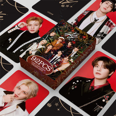 92pcs小さなカードstraykidsクリスマスlomoカード両面グリーティングカードhanスター周辺コレクションカードグリーティングカード