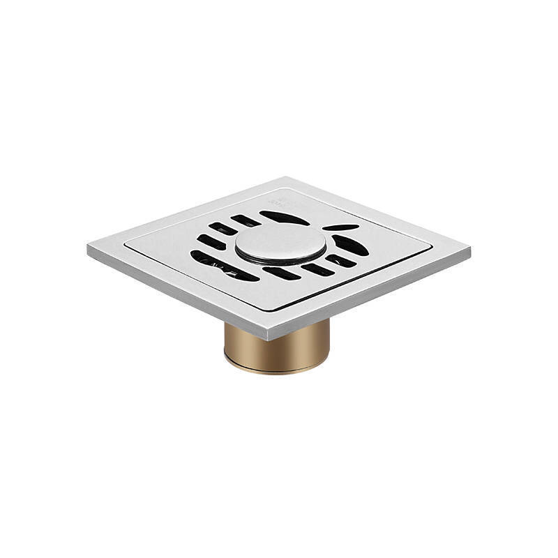 Acero inoxidable 6cm desagüe de piso antiolor núcleo de cobre auto-sellado desagüe de piso baño balcón lavadora desagüe de piso doble uso al por mayor