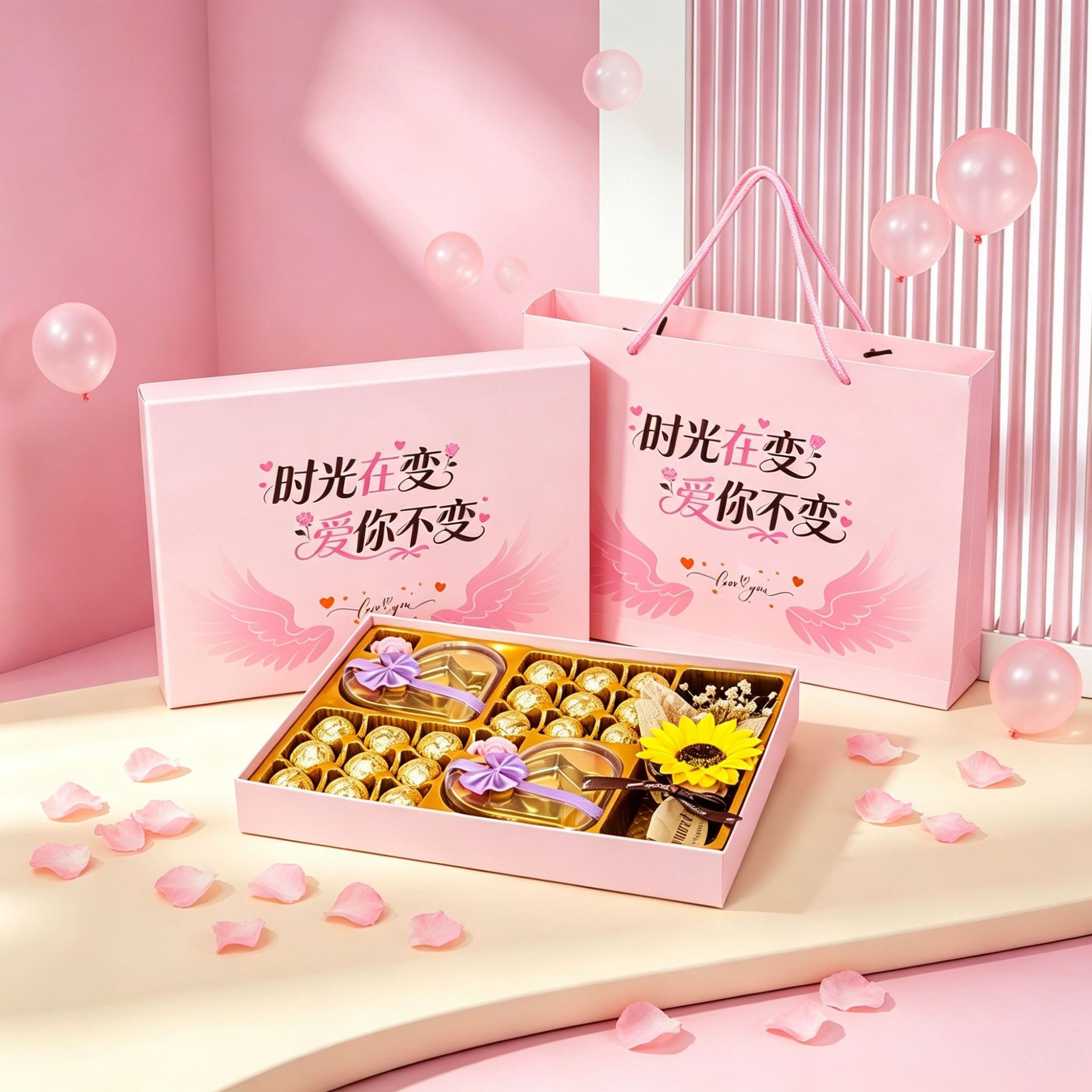 Ferrero 48-Piece Chocolate Gift Box with Lid, Holiday Souvenir Gift for Girlfriend, Birthday Gift, Empty Gift Box
