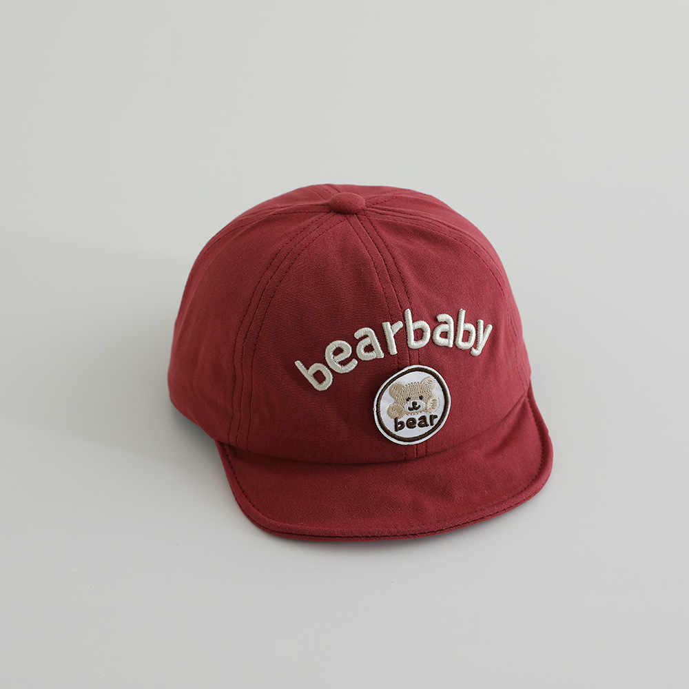 Primavera y otoño delgada sombrero de béisbol para bebés de estilo coreano letras gorra de boca de pato de moda para viajar gorra solar