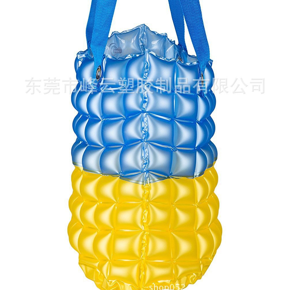 PVC充气单肩袋子 购物气泡袋 充气 女士手提袋