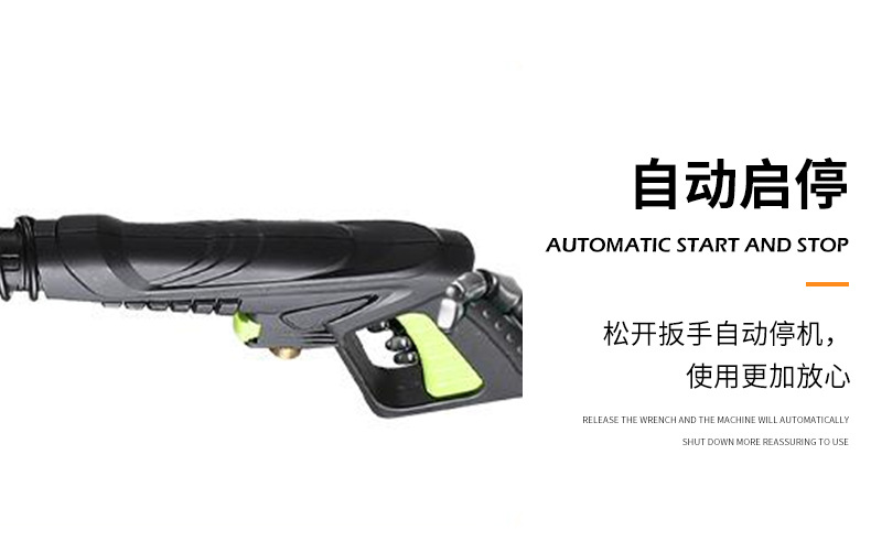 Household and Commercial High-Pressure Car Washing Machine, Car Wash Shop Industrial-Grade High-Power Cleaning Machine, Hand-Push Powerful Floor Scrubber
