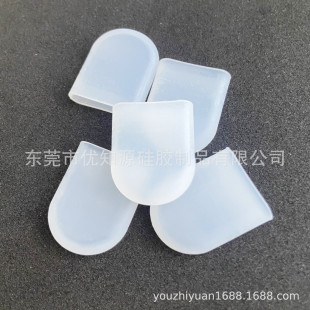 Factory supply wrought iron cup holder drain cup holder Oval transparent non-slip silicone sleeve dustproof silicone sleeve foot pad