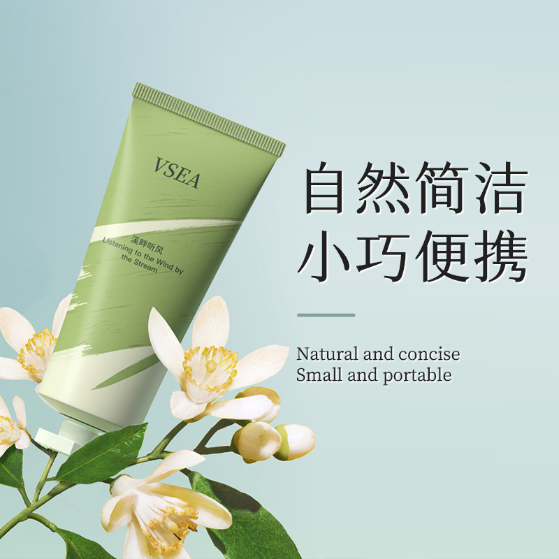 VSEA con caja de colores otoño / invierno perfumes de mano crema de mano de alta calidad perfumes hidratante crema de manos anticongelante anti-agrietamiento