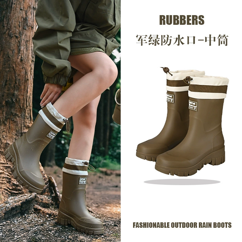 Waterproof high boots, non-slip universal eating bib