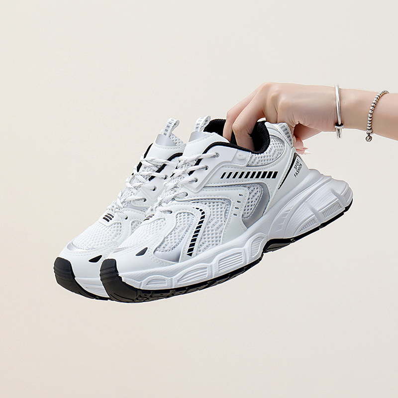 ins coreano de suela gruesa zapatos de papá 2026 primavera nuevos zapatos de carreras de estudiantes de carreras zapatos de altura LD008 image 6
