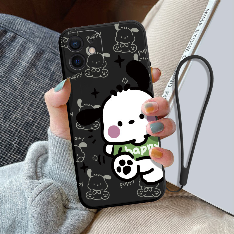 Suitable for OPPORENO12/A3X Blushing Pacha Dog Phone Case Cartoon…