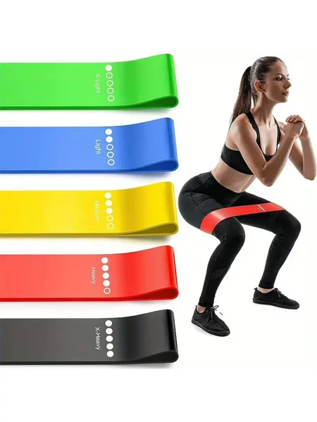 Yoga Resistance Loop, Resistance Band, Fitness Exercise Elastic Band, Resistance Belt, Squat and Butt-Lifting Auxiliary Equipment, Tpe Hip-Lifting Tool