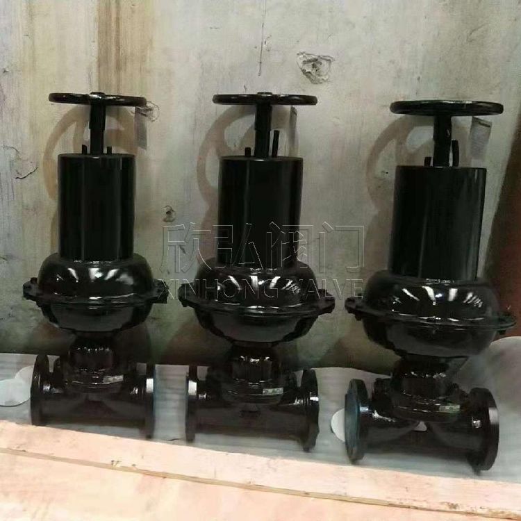 EG641J英标盖米气动隔膜阀敞开 常闭 耐磨 切断 欣弘阀门