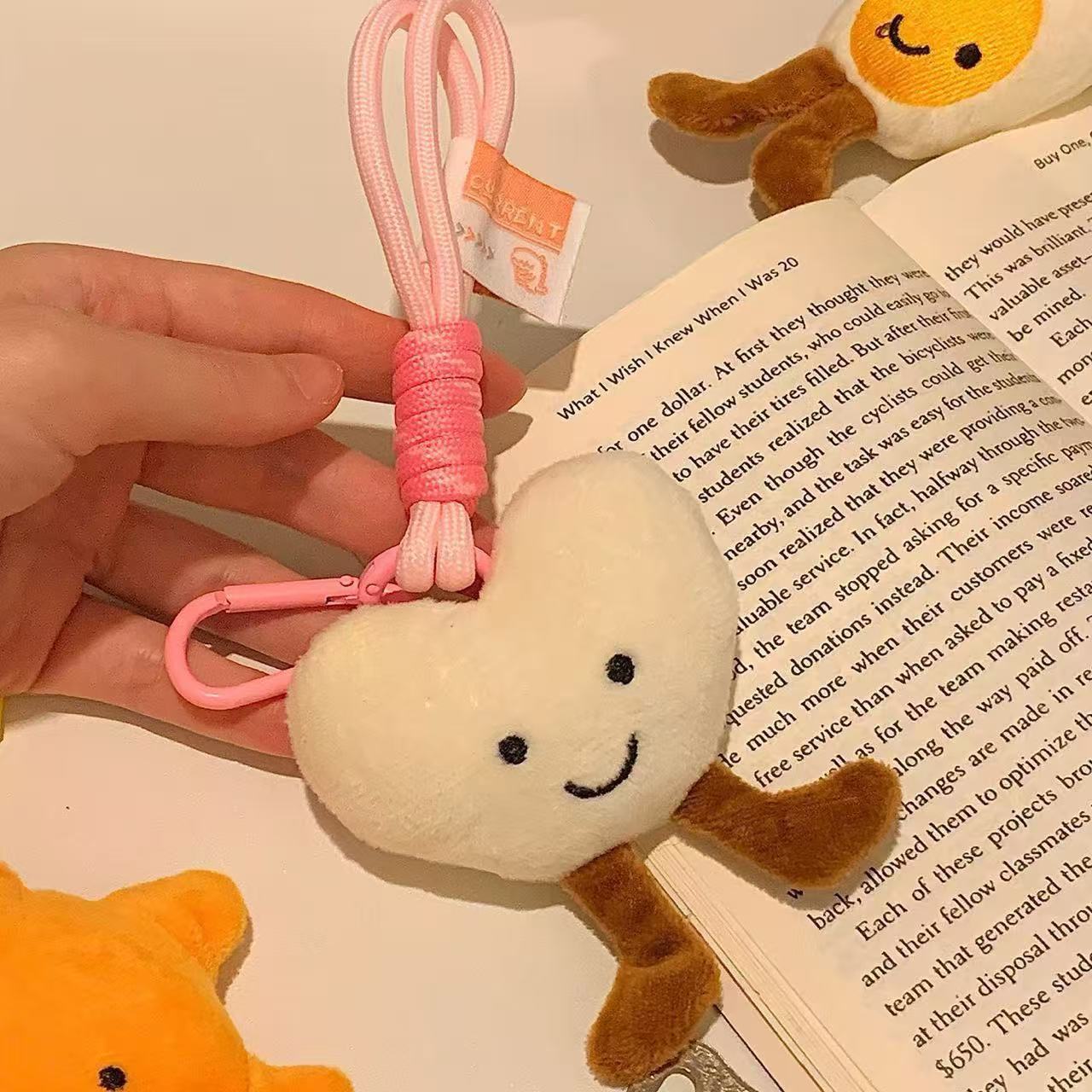 Ins blogger con el mismo lindo muñeca muñeca bolsas colgante suave amor colgante llaver colgante dulce chica colgante