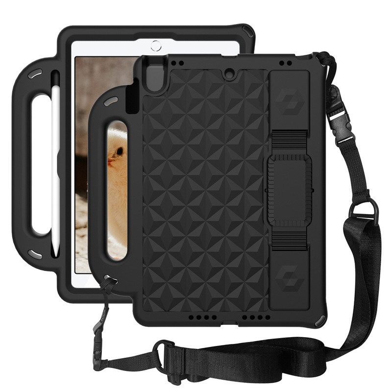 Suitable for iPad 10.2/10.5 portable diamond strap EVA tablet computer protective case patent spot