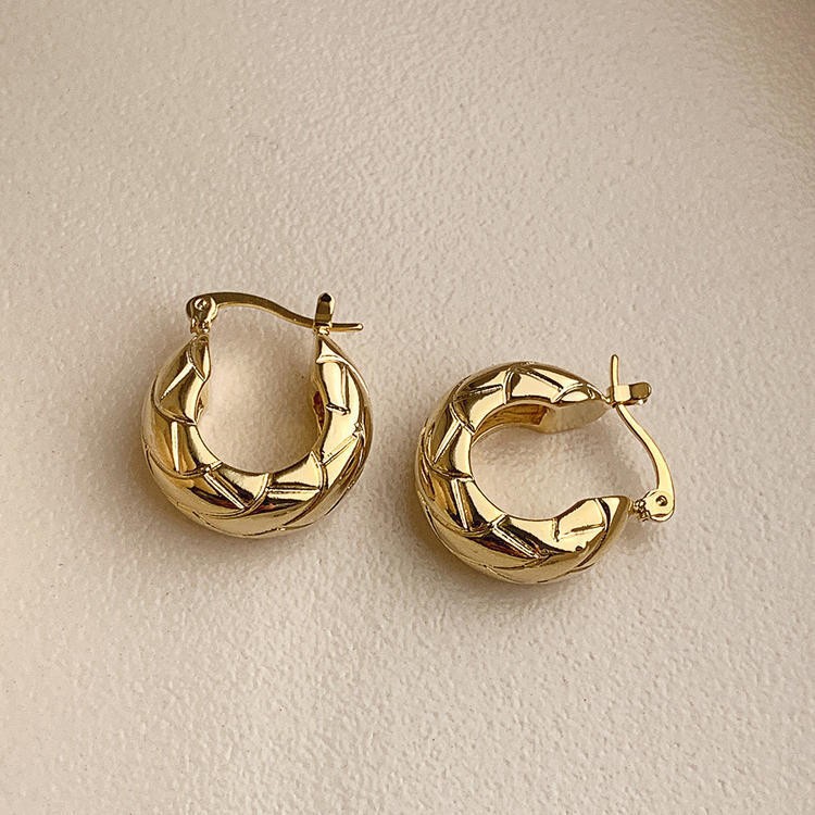 F2021 금 금속 귀 버클