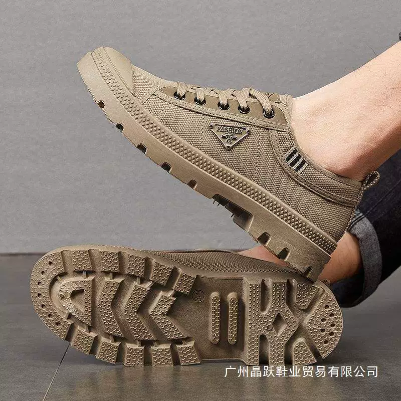 Мужская обувь по охране труда, дышащая, нескользящая, легкая, с низким вырезом, на толстой подошве, износостойкая, походная обувь для улицы, рабочая обувь для стройплощадки.