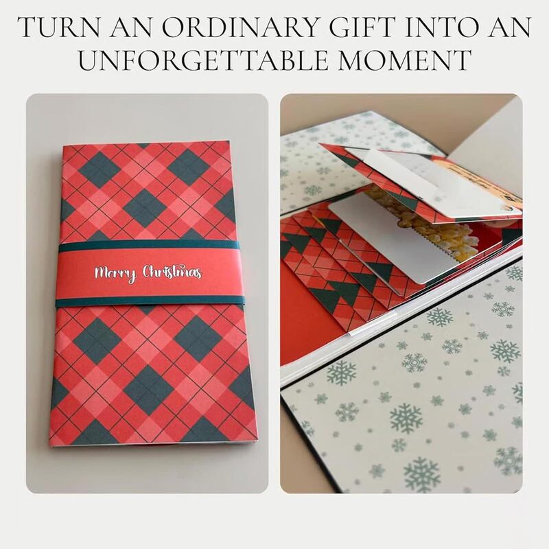 Handmade Waterfall Christmas Gift Card Booklet|undefined