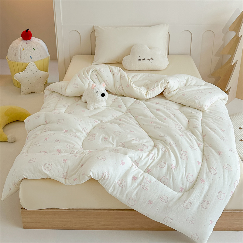 Class a Cotton Soft 25-Year New Double Bed Warm Winter Quilt Kidsren's Spring & Fall Quilt Single Dormitory Bed Quilt Liner