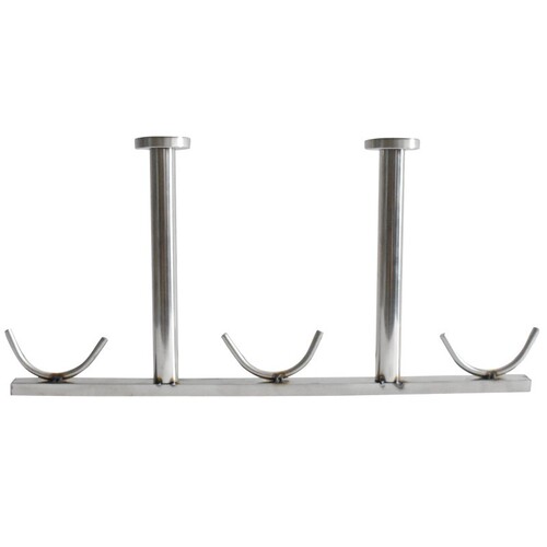 Peiqing fixed clothes drying rack balcony clothes drying hanger stainless steel pipe hanging clothes drying rod top seat hanging