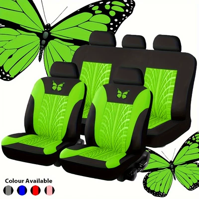 Universal seat cover — Seat Covers for Meike - green-2-piece-set-front-single-seat
