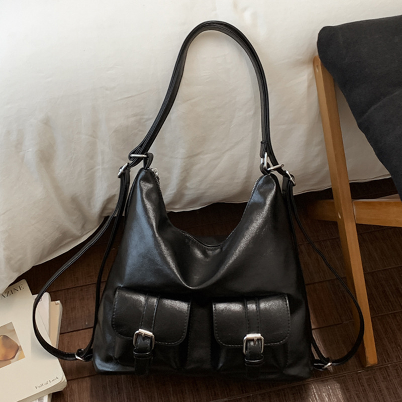 Large Capacity Women's Shoulder Bag Versatile Commuter Handbag_voghion.com