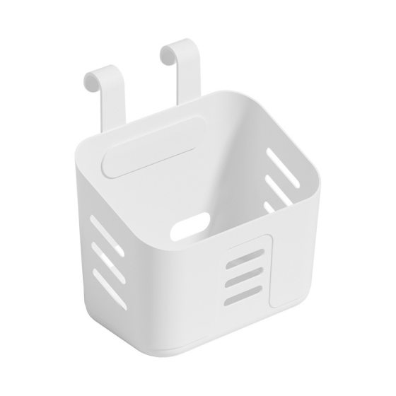 Kitchen Small Hanging Basket Bathroom Rack Hangable Toilet Wall Hanging Plastic Ginger Garlic Storage Basket Artifact