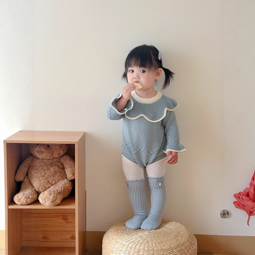 Baby Clothes, Autum Style Jumpsuits, Super Cute Crawling Clothes, Infant Autum Knitted Clothes, Princess Clothes